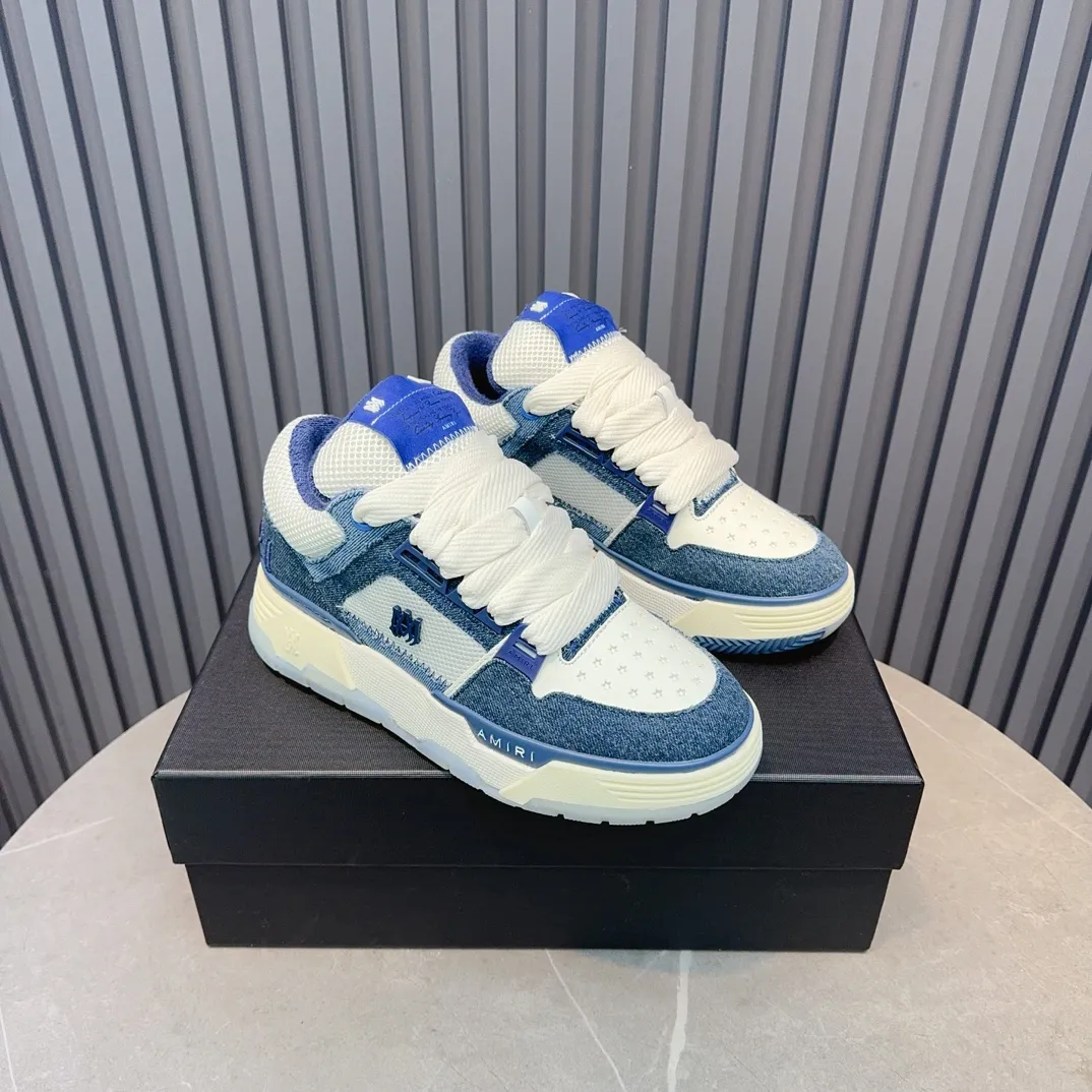 Men's shoes 💰660💰 AMIRI AMIRI trendy brand hot sale 🔥 Available all year round, couples 💑 Official website synchronization Imported fabrics 1⃣️ vs 1⃣️ replica, original factory special original sole, 35-45 (45. non-refundable)